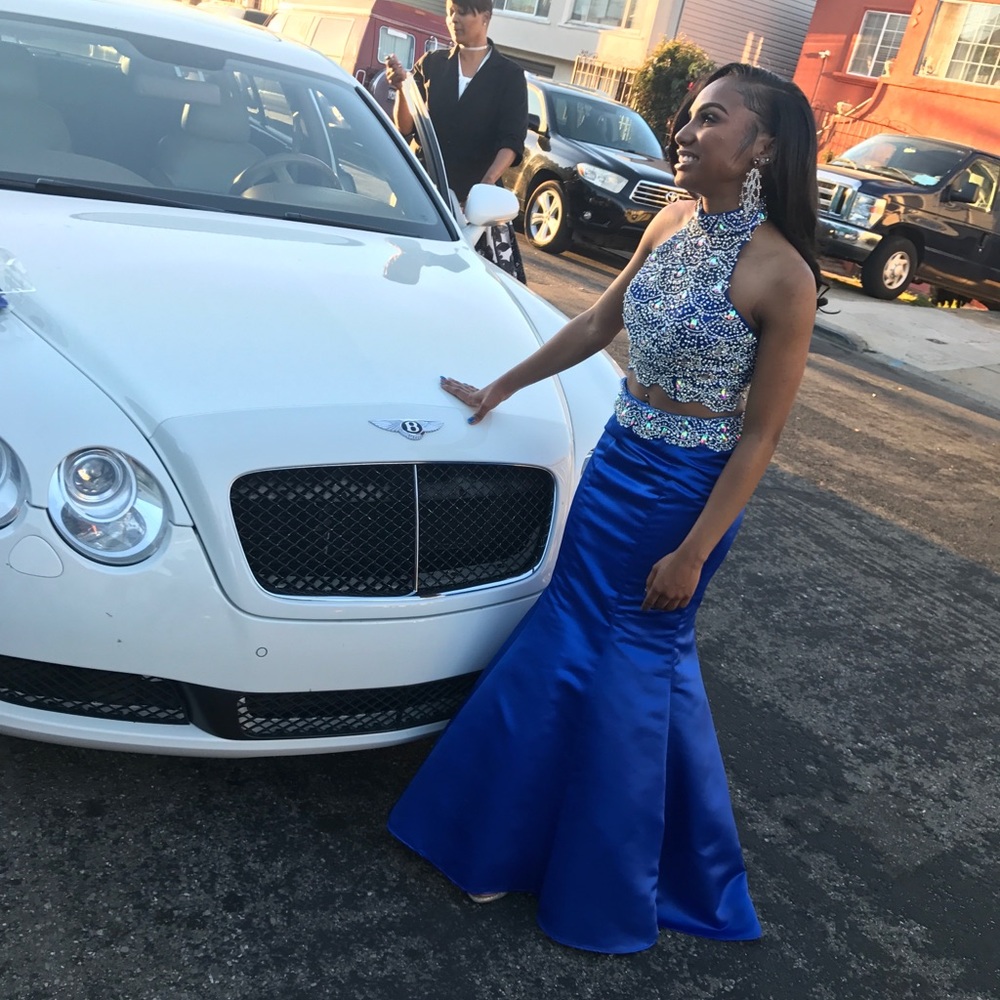 Royal Blue Mermaid Prom Dress